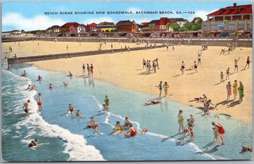 c1940s SAVANNAH, Georgia LINEN Postcard 