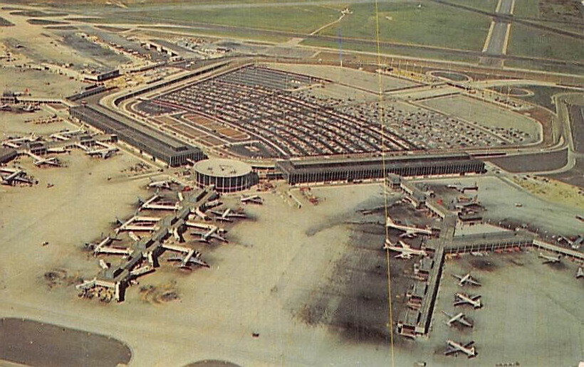 Postcard IL: Chicago-O'Hare International Airport, Illinois, 1960's, Vintage