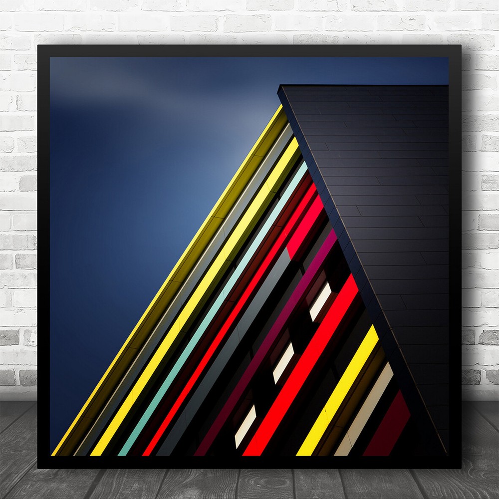 Architecture Abstract Colours Colour Colors Lines Geometry Square Wall Art Print