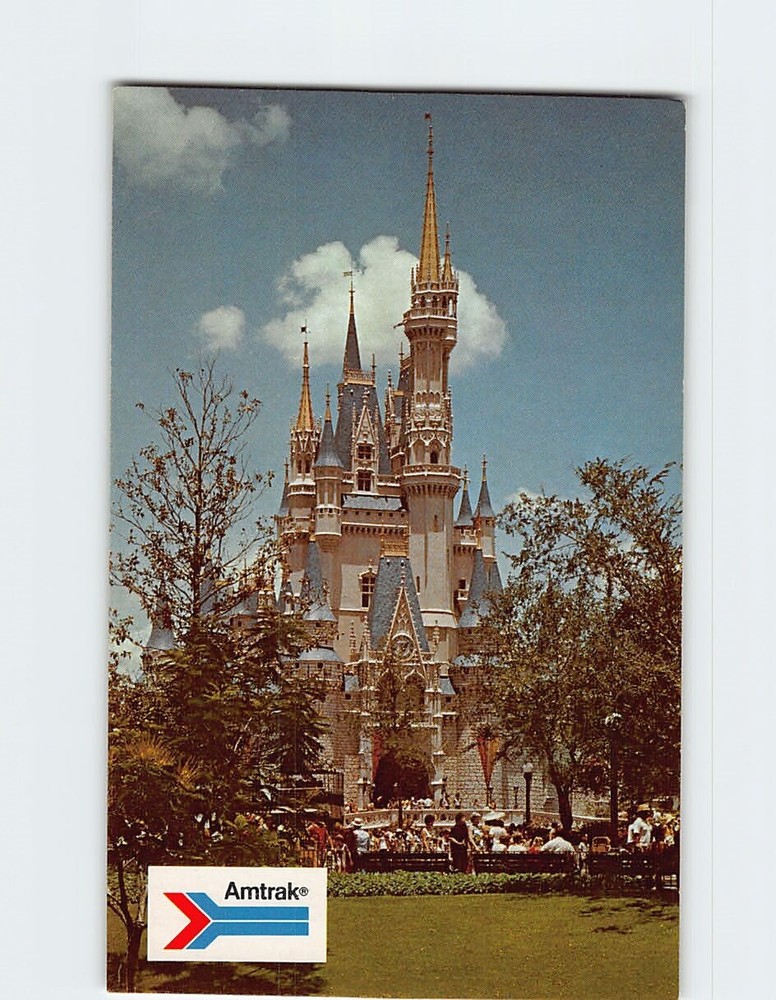 Postcard Pastel towers and turrets of Cinderellas Castle, Walt Disney World, FL