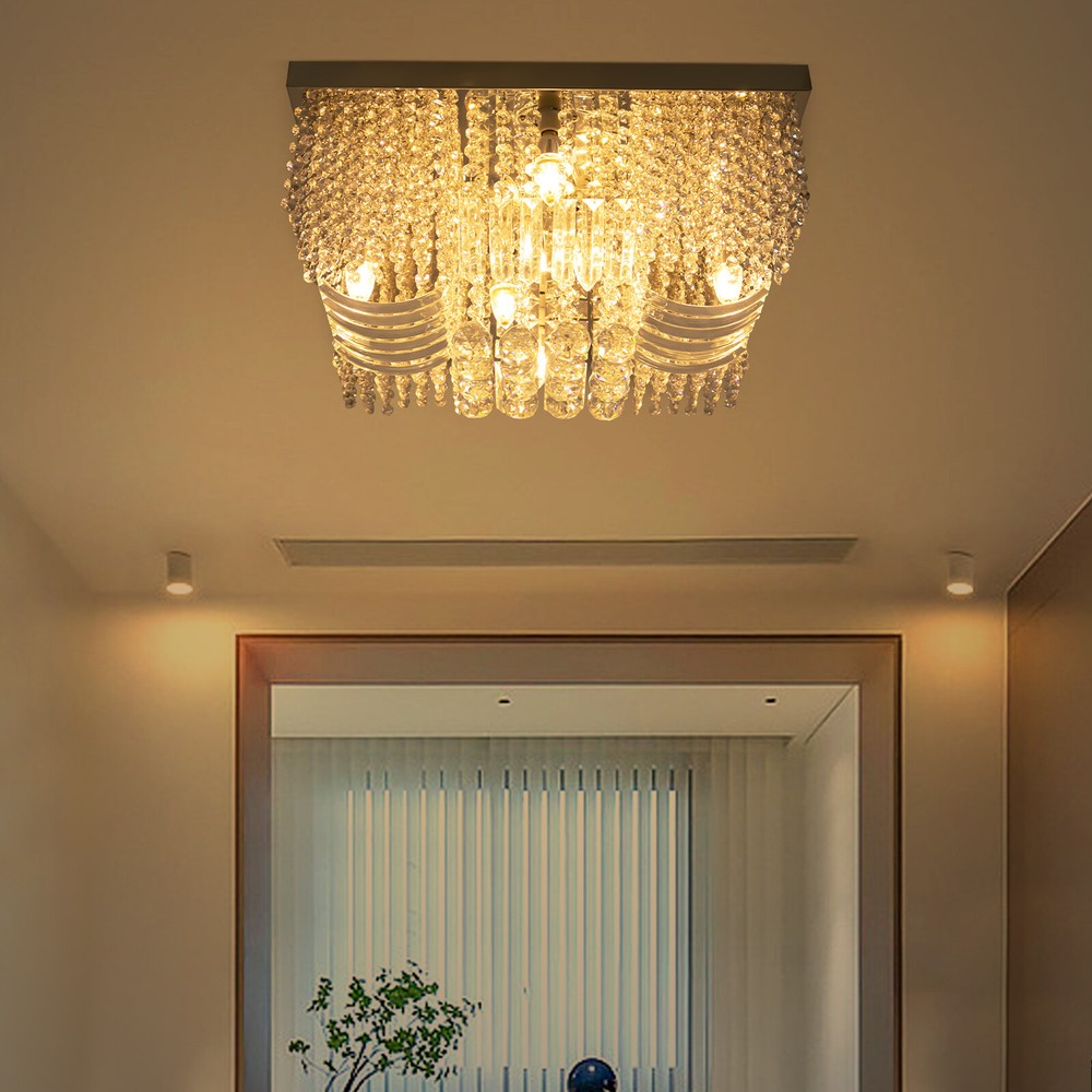 Modern Luxury LED Chandelier with Crystal Accents for Contemporary Spaces