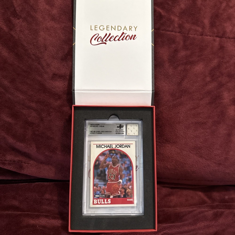 2025 Jersey Fusion Legendary Michael Jordan GAME USED SWATCH 1987-88 BECKETTAUTH