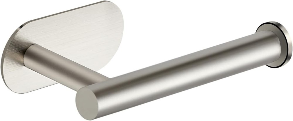 1 Pack Adhesive Toilet Roll Stand - Brushed Nickel SUS304