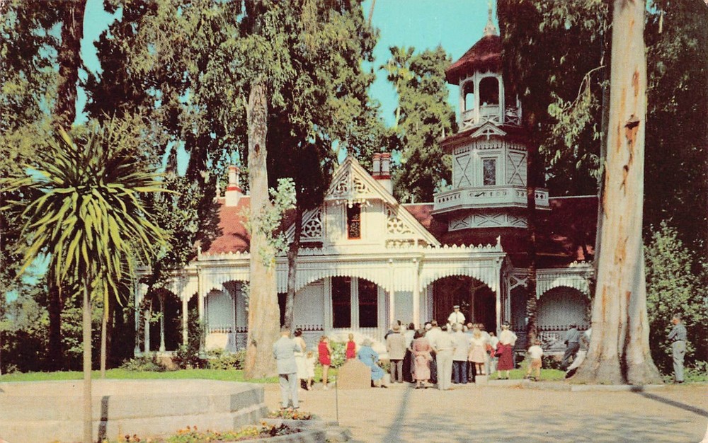 Arcadia CA California Lucky Baldwin Estate Rancho Santa Anita Vtg Postcard A59