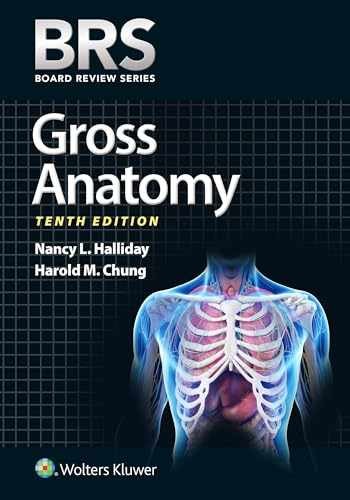 BRS Gross Anatomy (Board Review - Paperback, by Halliday PhD Dr. - Good c