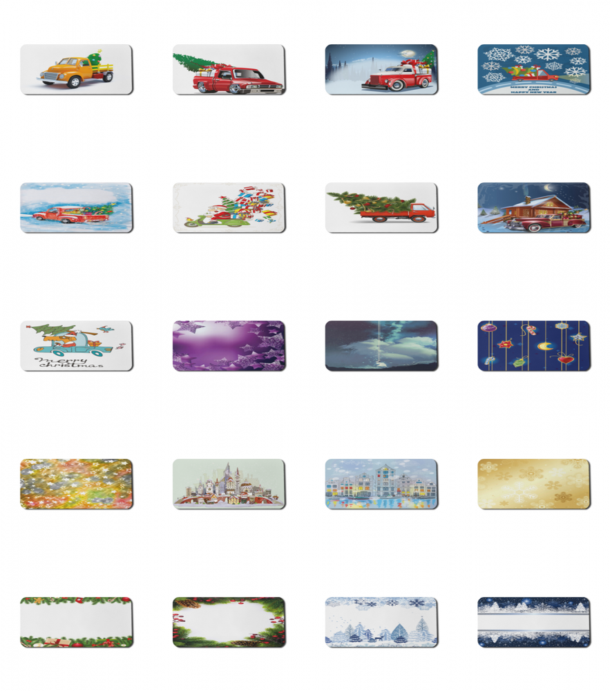 Ambesonne Xmas Theme Rectangle Non-Slip Mousepad, 35