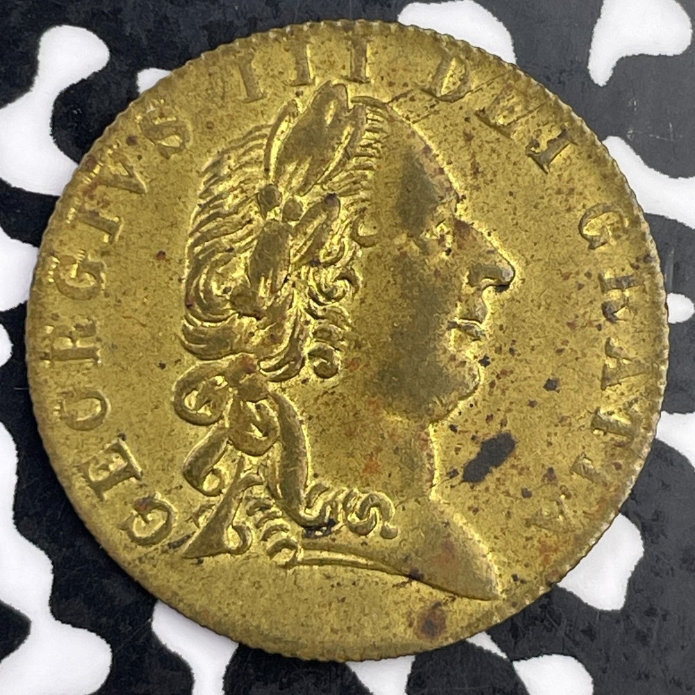 1790 Great Britain 1 Guinea Gaming Token Lot#F3288 High Grade! Beautiful!