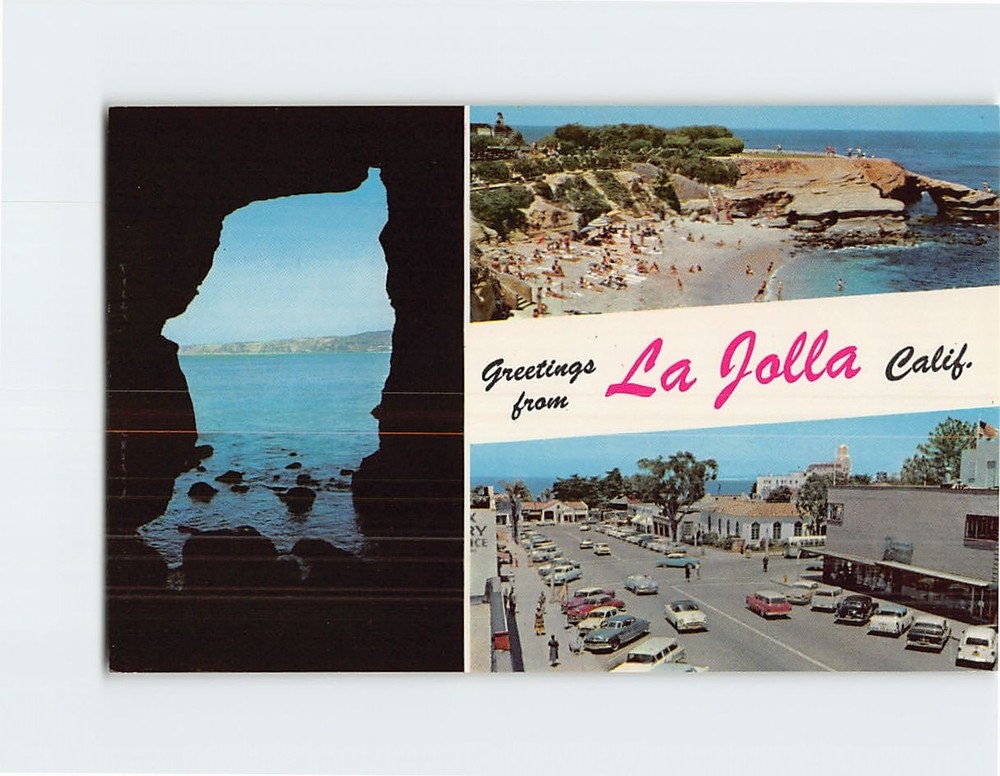 Postcard Scenes & Views Greetings from La Jolla California USA