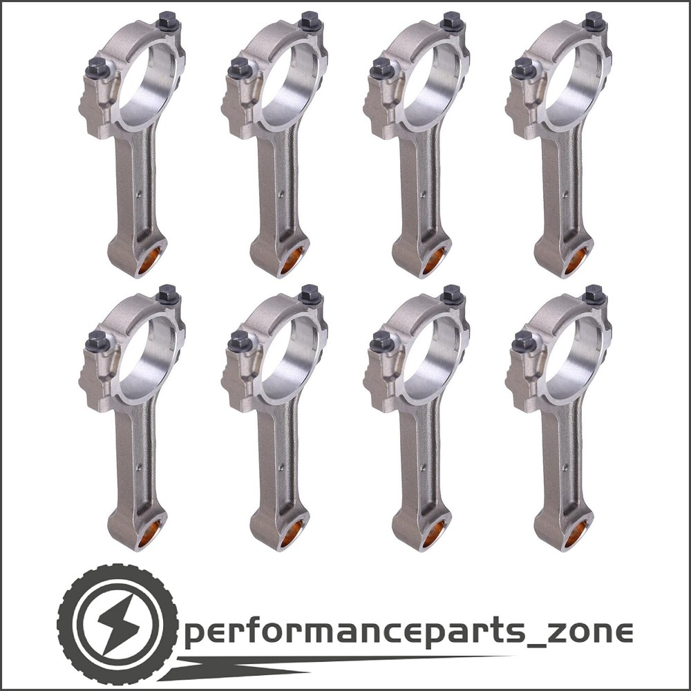 8 pcs Floating Pin Connecting Rods For 1997-2013 Chevy GM 5.3L 6.0L 6.2L Gen IV