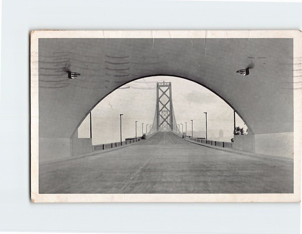 Postcard San Francisco-Oakland Bay Bridge California USA