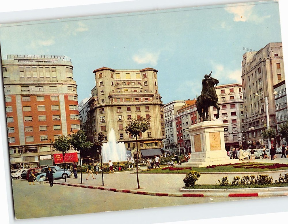 Postcard Plaza del Generalisimo Santander Spain