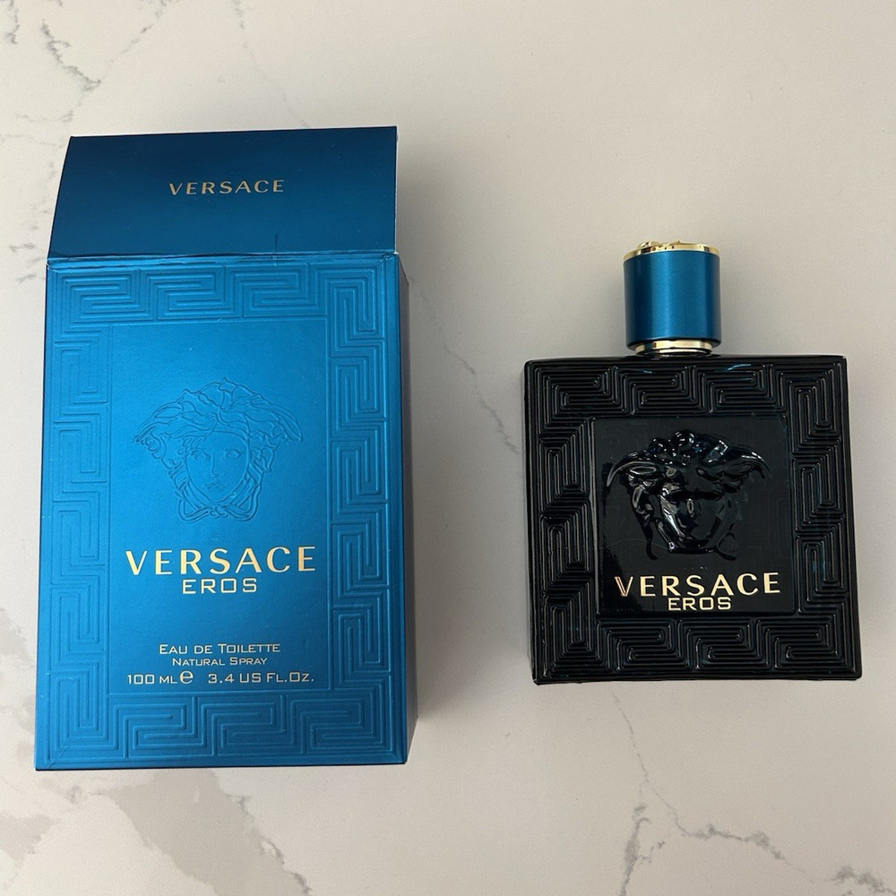 Versace Eros Eau de Toilette Natural Spray, Regular Size 3.4 fl oz