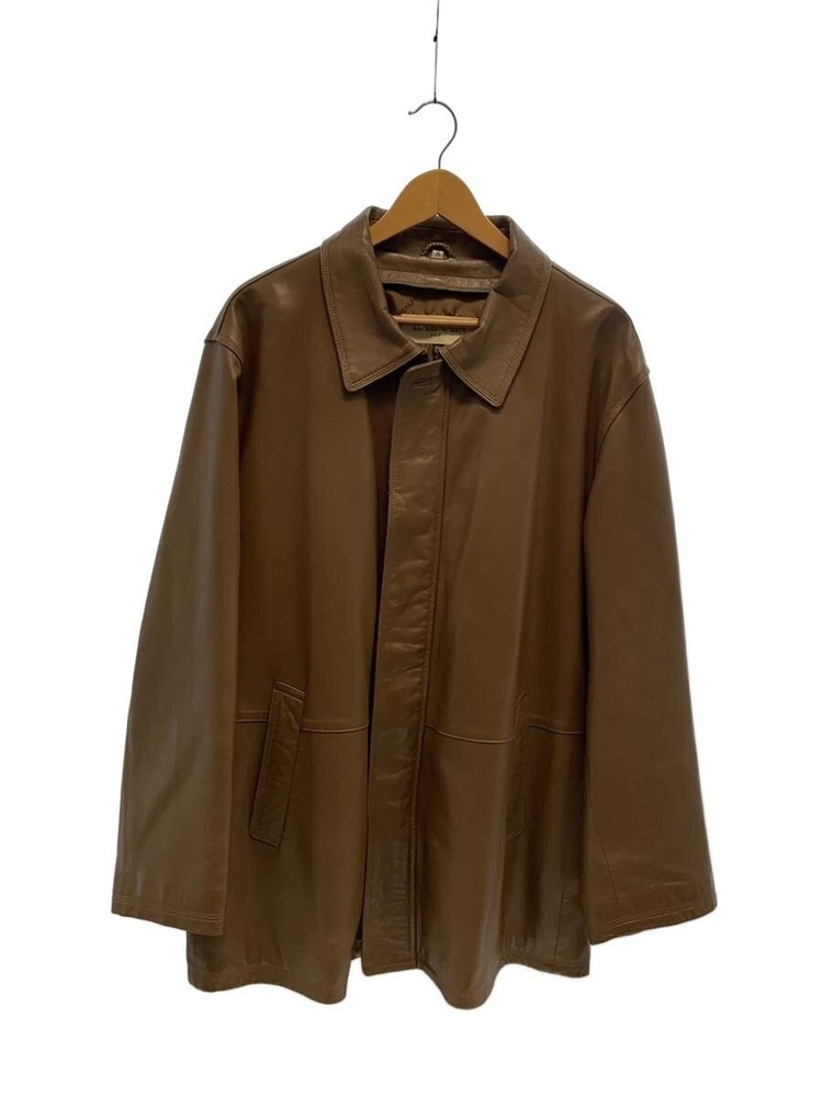 Balmain Leather Jacket Blouson/3L/Sheep Leather/Brw/Leather Scratches/Scratches/