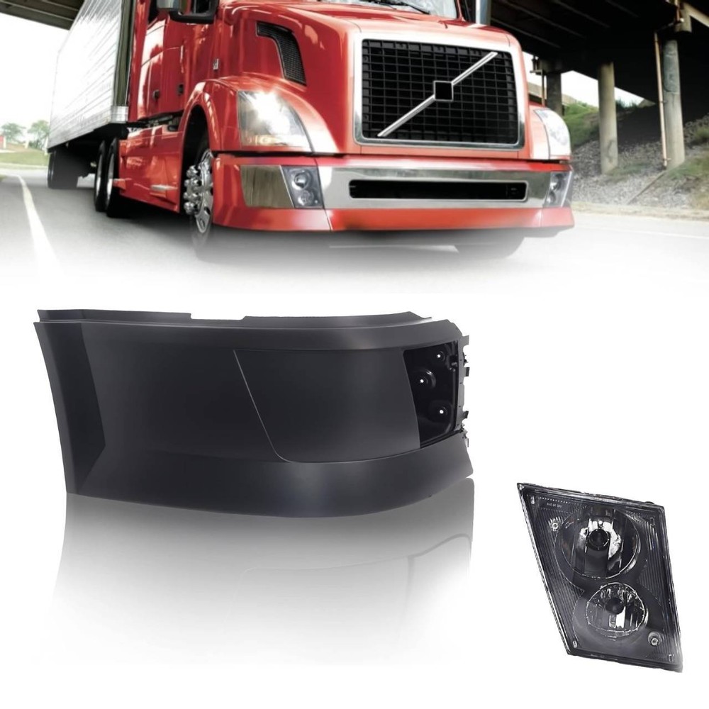 Bumper Right Side & Foglight for Volvo VNL 2004 - 2015