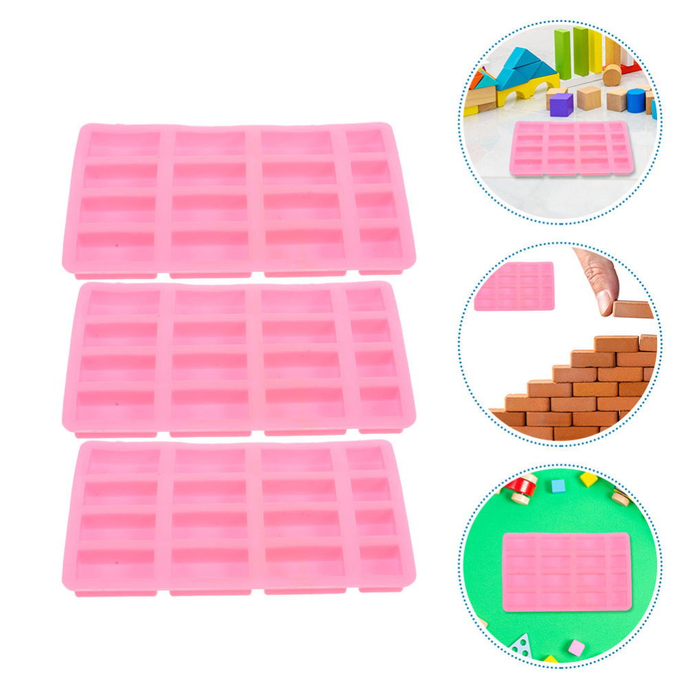 3pcs Miniature Brick DIY Silicone Mold for Sand Table Craft