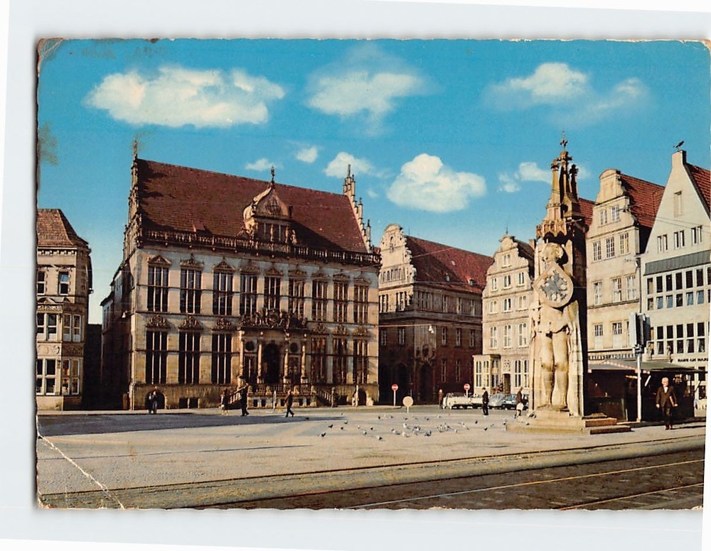 Postcard Marktplatz Bremen Germany