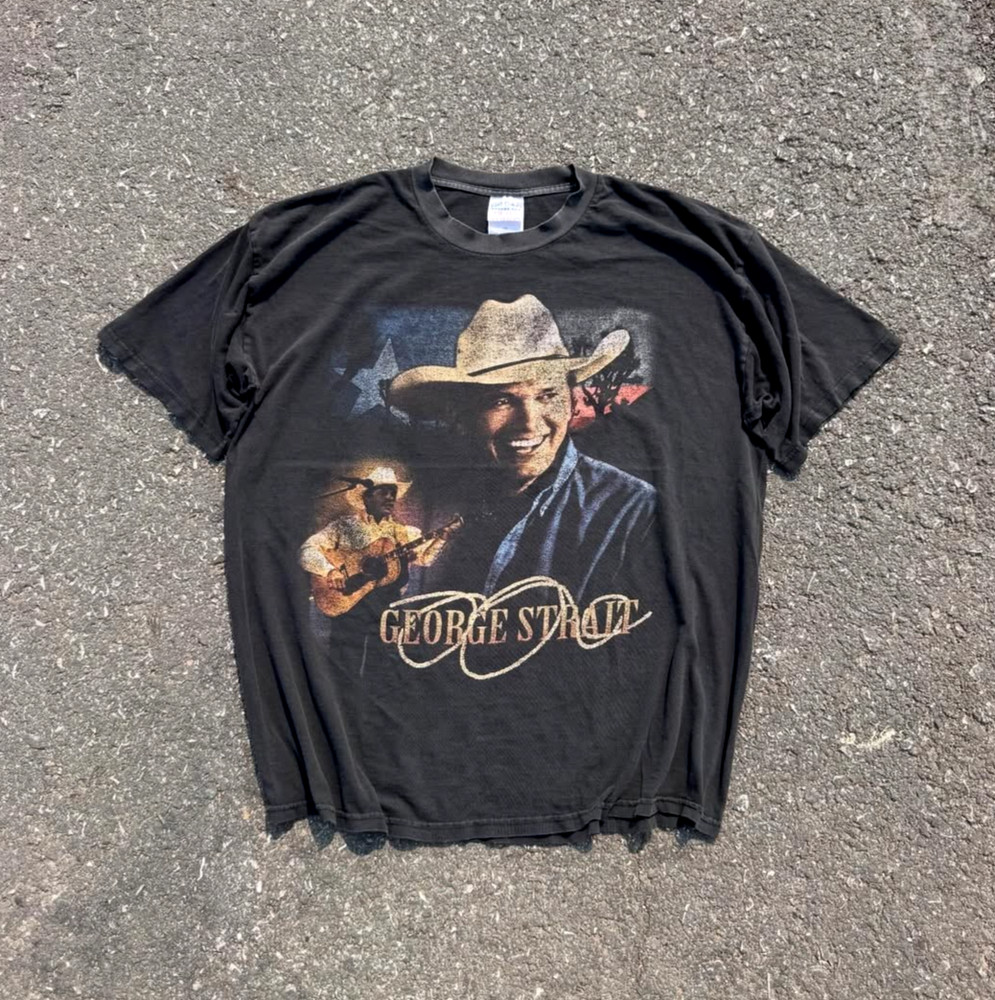 Vintage 90s George Strait Country Music T-Shirt S-5XL