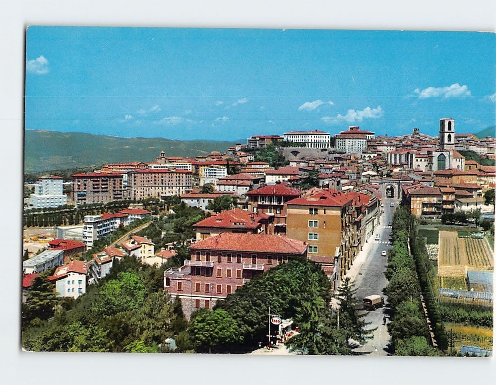Postcard View Perugia Italy