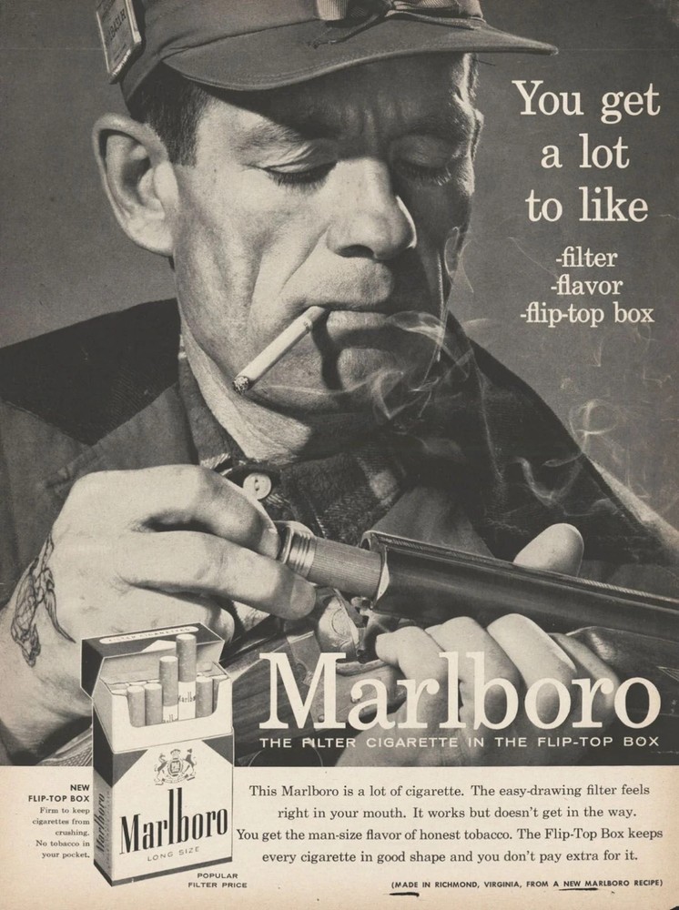 Marlboro Country (1958) Ad Poster 24 X 36