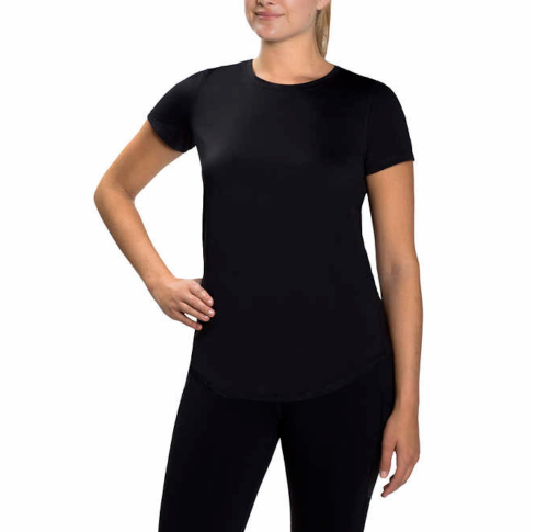 Kirkland Signature Ladies’ Active Tee, Black LARGE (12/14)