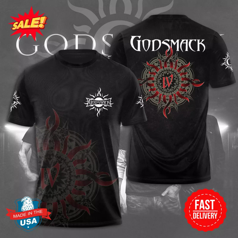 Godsmack 3D Shirt S-5XL Size S-5XL T Shirt Gifl For Fan QA1938