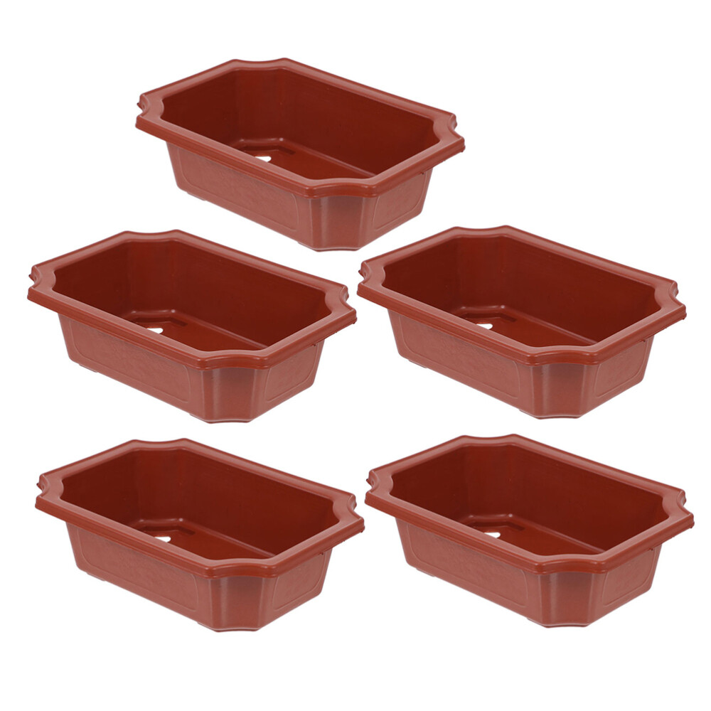 5 Pcs House Plant Pots Fleur Windowsill Planter Garden Planters