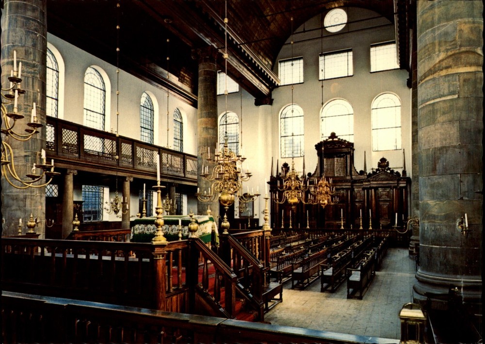 Portuguese Synagogue Amsterdam North Holland Netherlands vintage postcard x413