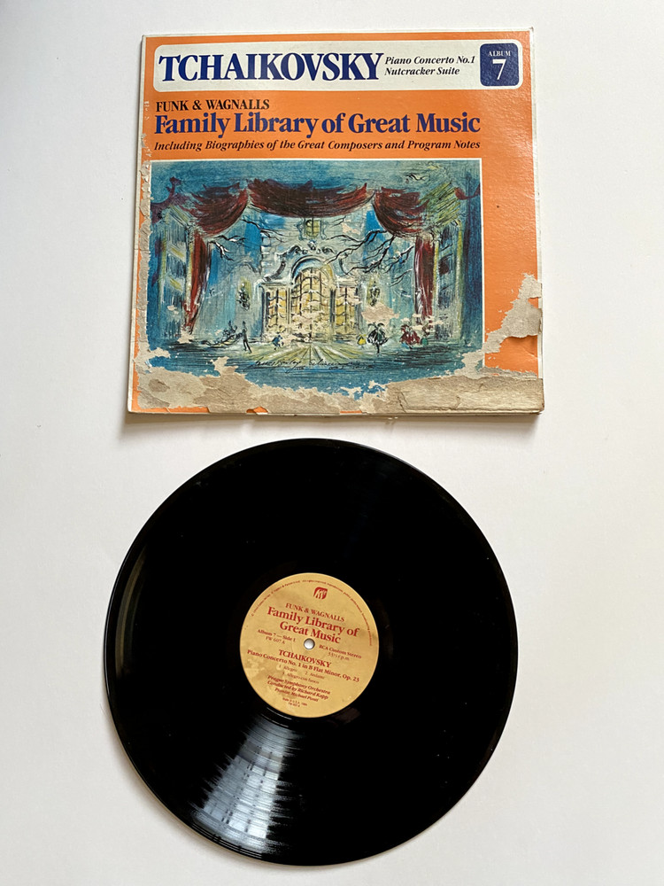 Tchaikovsky Concerto No. 1 Nutcracker Funk Wagnalls Album #7 Vinyl Record LP,