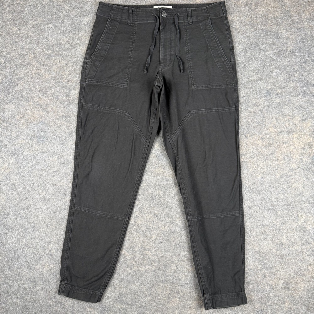 REI CO-OP Trailsmith Jogger Canvas Pants Mens 34x32 (actual 33x30) Hiking Gray