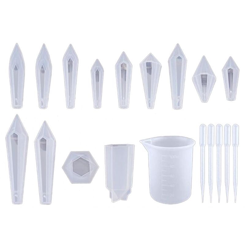 Crystal Epoxy Resin Mold Pendulum Casting Silicone Mould Jewelry Making Tools