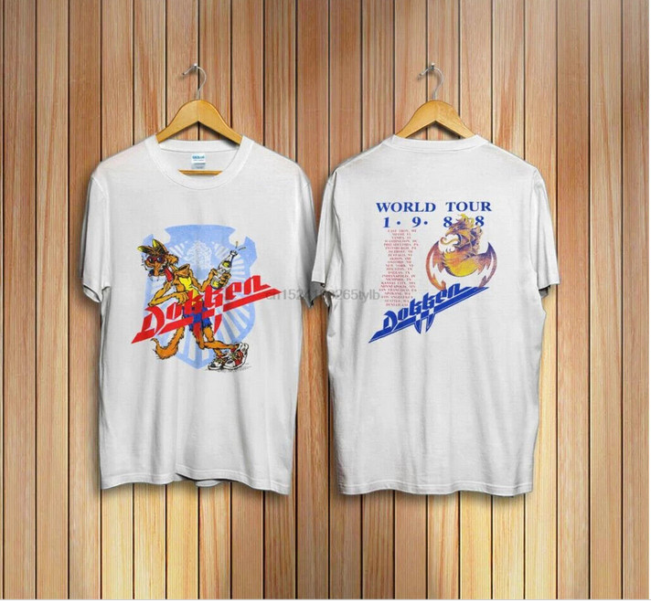 Vintage Dokken 1988 Beast from the East Tour Concert Tee T-Shirt