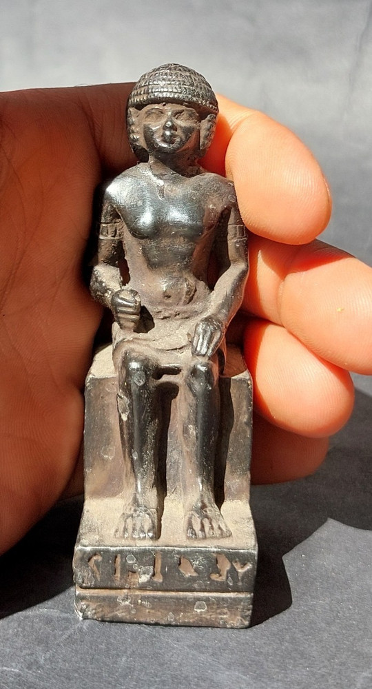 Ancient Egyptian Pharaoh Amenhotep Statue Pharaonic Antique Antiques