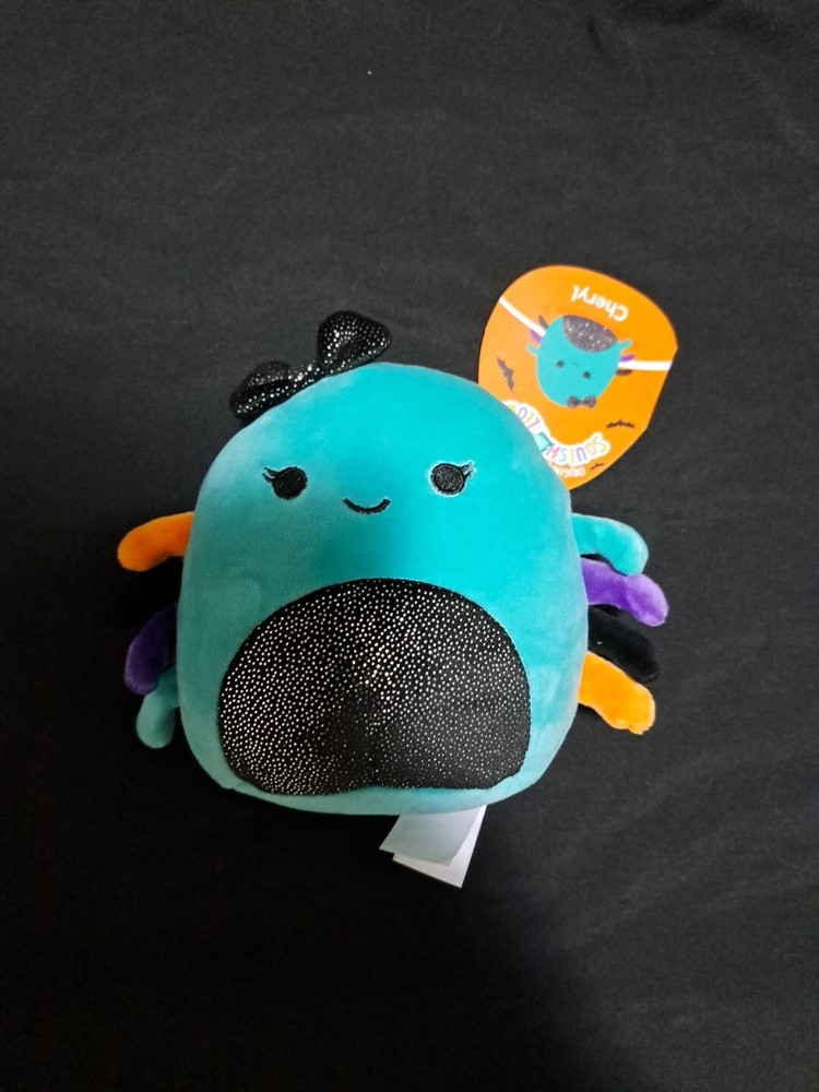 2024 Halloween Squishmallow Cheryl the Spider 5 inch Plush NEW with Tags and Bow