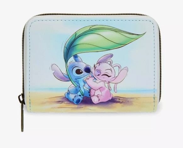 Loungefly Disney Stitch & Angel Beach Date Mini Zipper Wallet Licensed New w/Tag