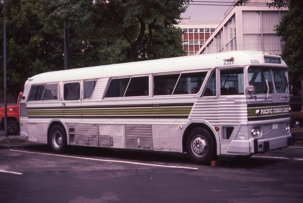 Original Bus Slide Pacific Coach  Lines #6309 Vancouver 1981 #5