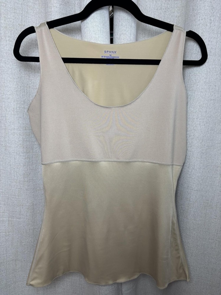 Spanx Beige Shaping Tank Top, Size 1X
