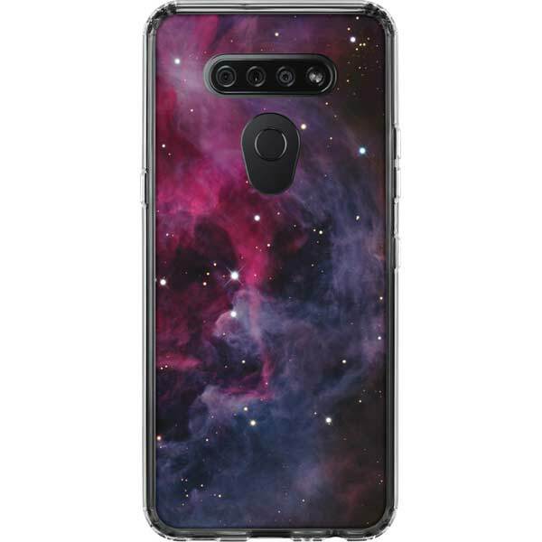 Space LG K51/Q51 Clear Case - The Orion Nebula Pink
