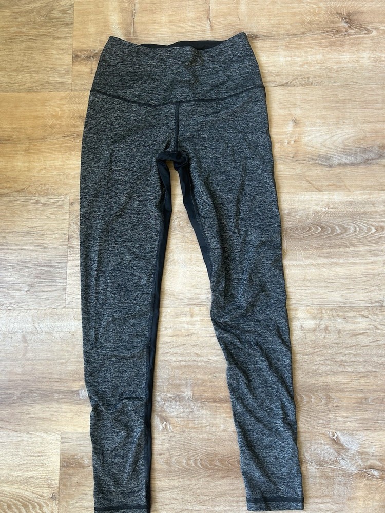 Victoria's Secret VSX Sport Colorblock Black Gray Ankle Leggings Size S Stretch