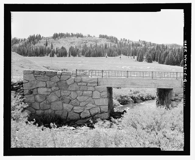 Photo:Stone Bridge 1900s North Side Looking South Stream Landscape