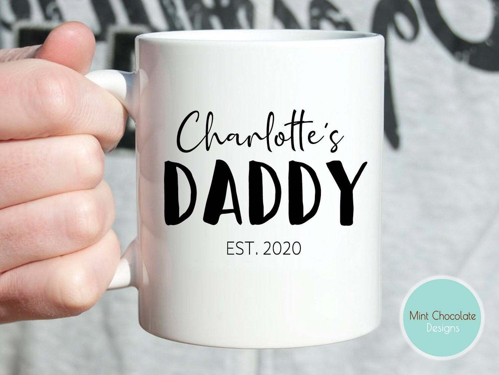 Daddy #4 New Daddy Gift Father's Day Gift Custom Daddy Coffee Mug Gift For Dad