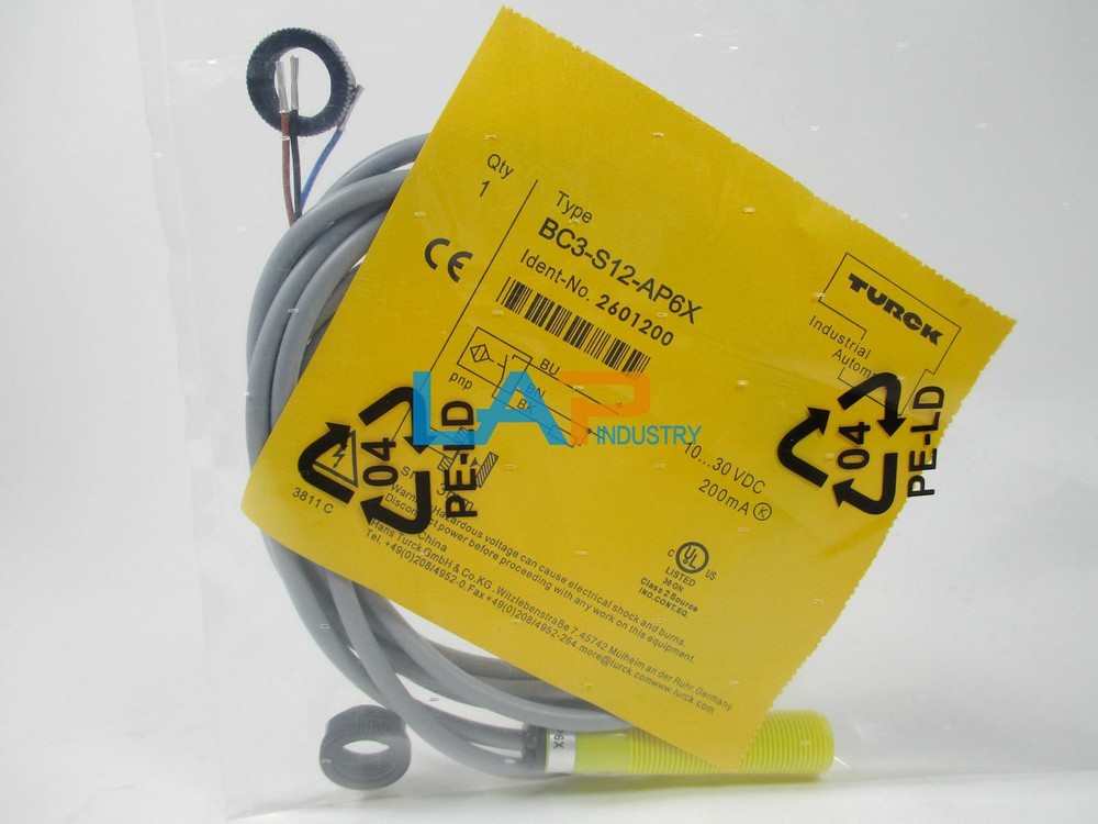 1PCS New For TURCK Proximity Switch BC3-S12-AP6X 10-30VDC 200mA 3mm