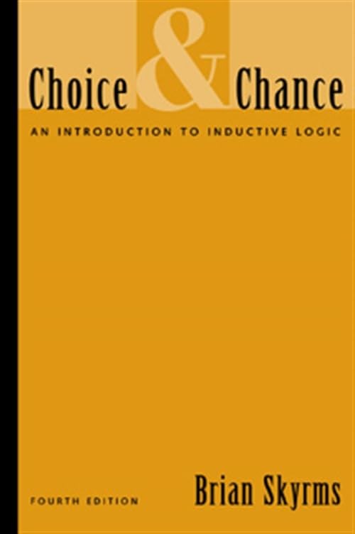 Choice and Chance: An Introduction to Inductive Logic by Skyrms, Brian Book TheFREE US DELIVERY | ISBN: 0534557376 | Quality Books