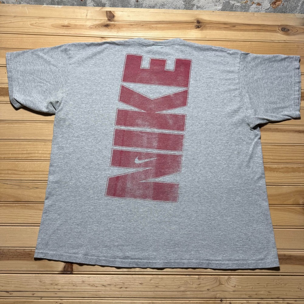 Vintage Y2K Nike Sportswear Big Logo Spellout Center Swoosh Graphic Shirt USA XL