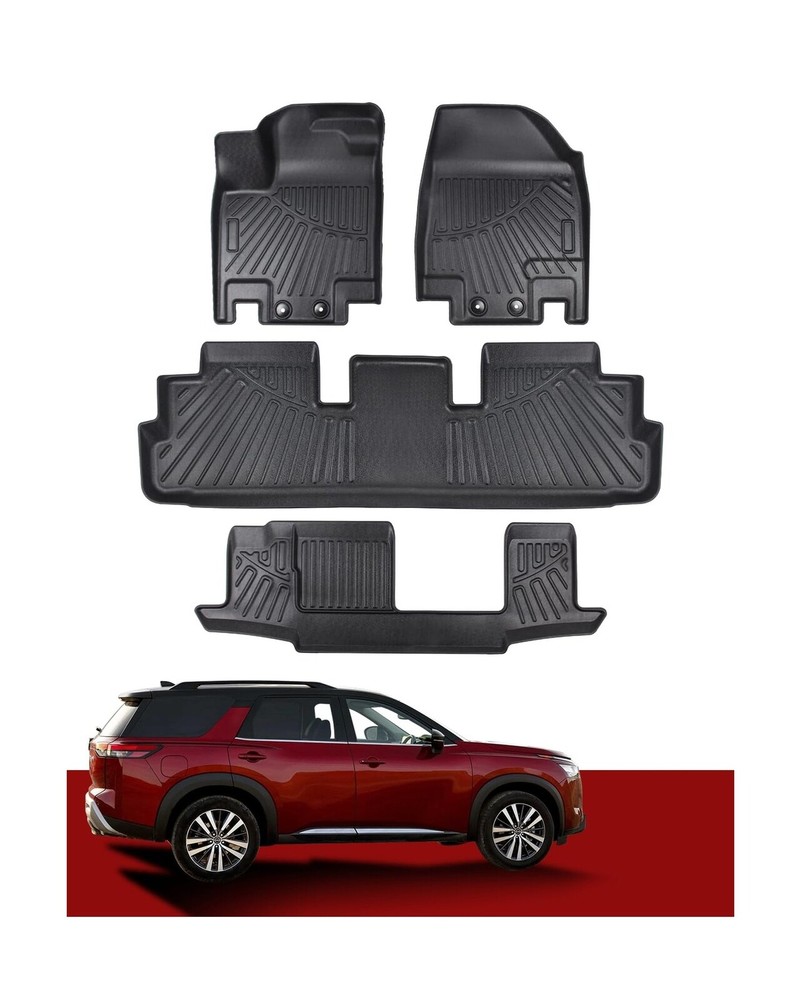 Floor Mats Compatible with 2022-2024 2025 Nissan Pathfinder 8 Passenger/Infin...