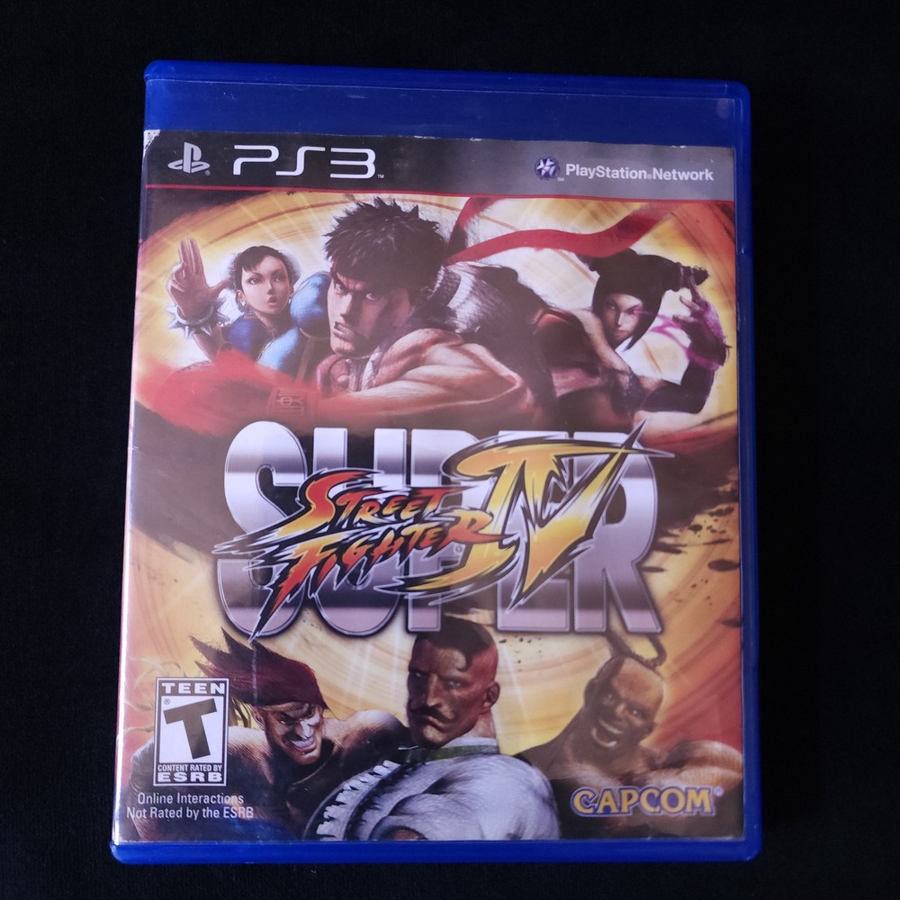 Super Street Fighter IV 4 Sony Playstation 3 PS3 Capcom Video Game w/ Case