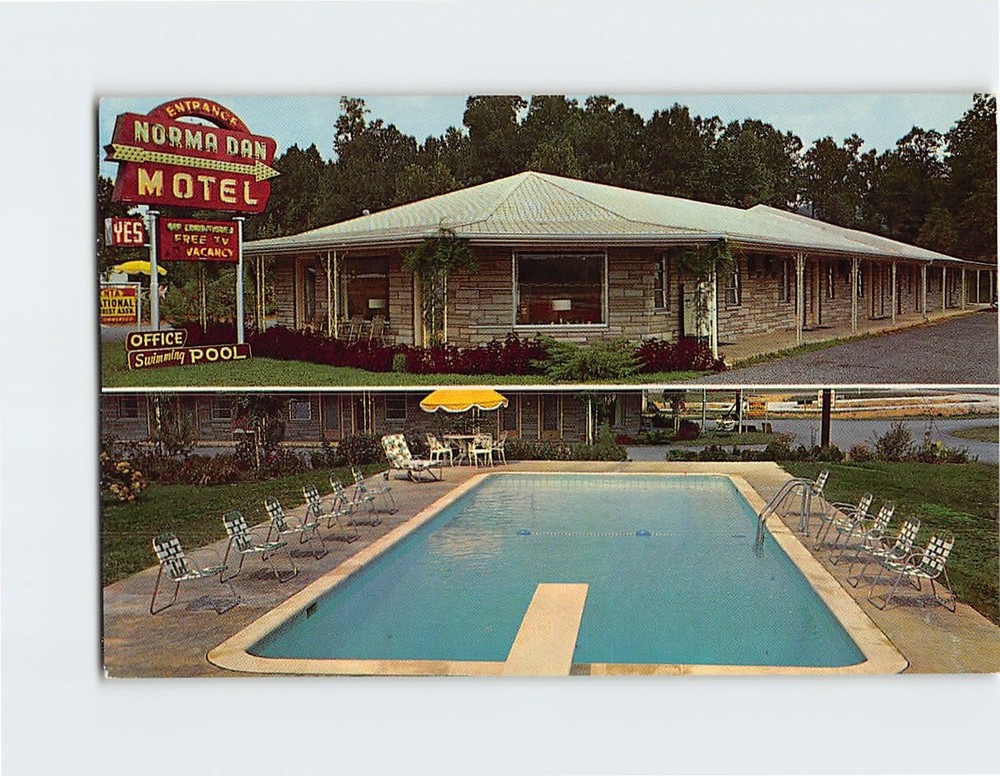 Postcard Norma Dan Motel Pigeon Forge Tennessee USA