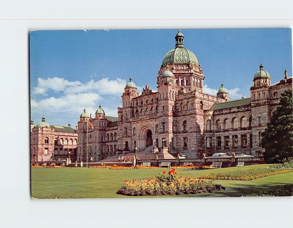 Postcard Parliament Buildings Victoria BC Canada