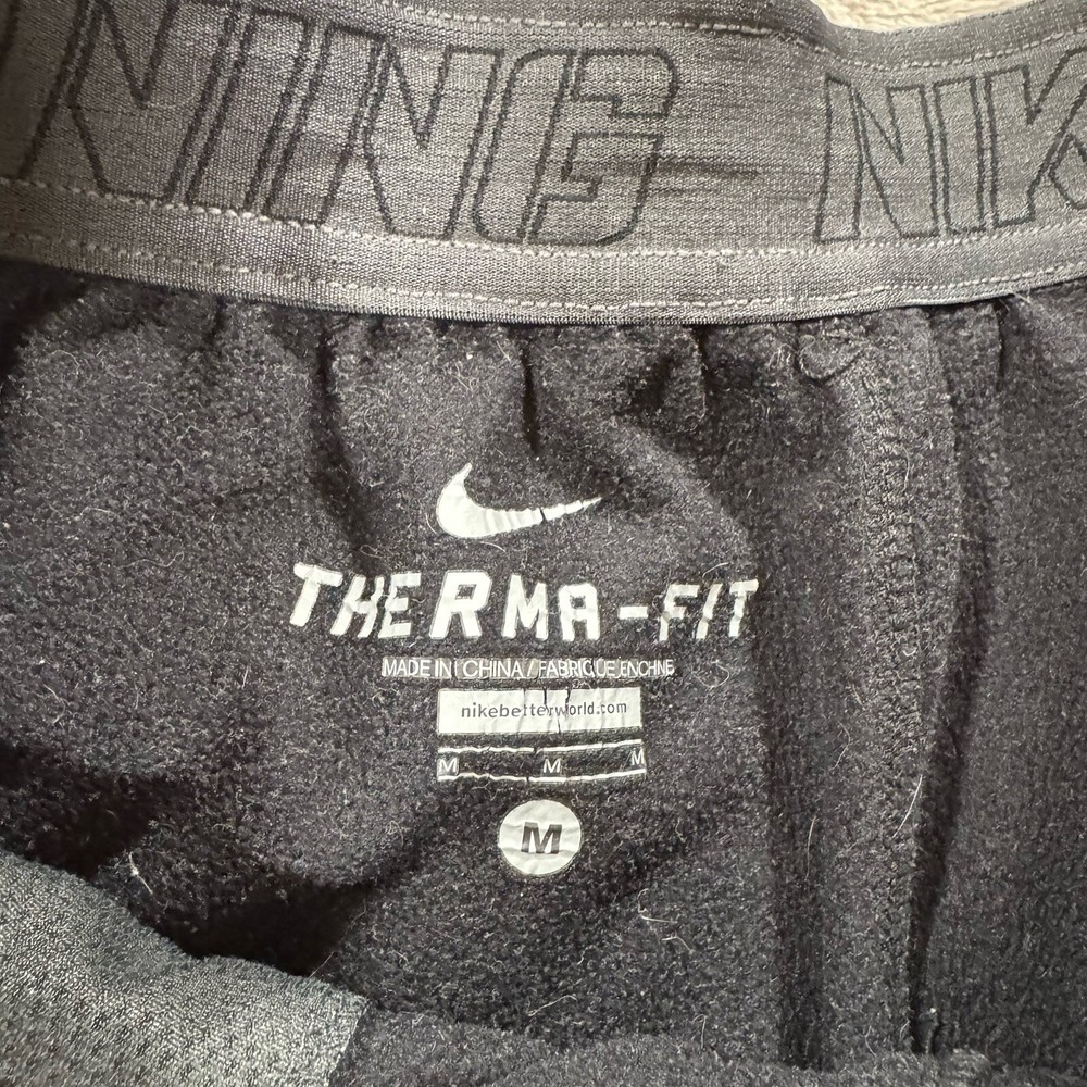 New Nike Therma Fit Training Joggers Mens Medium M Black Pull On 669979