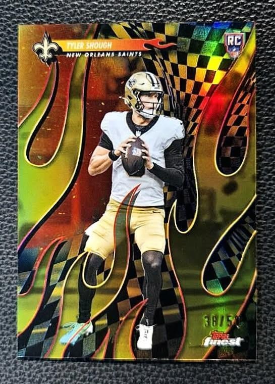 Tyler Shough 2025 Topps Finest Torchers #T-3 Gold Refractor Rc /50 Saints Ssp 🔥