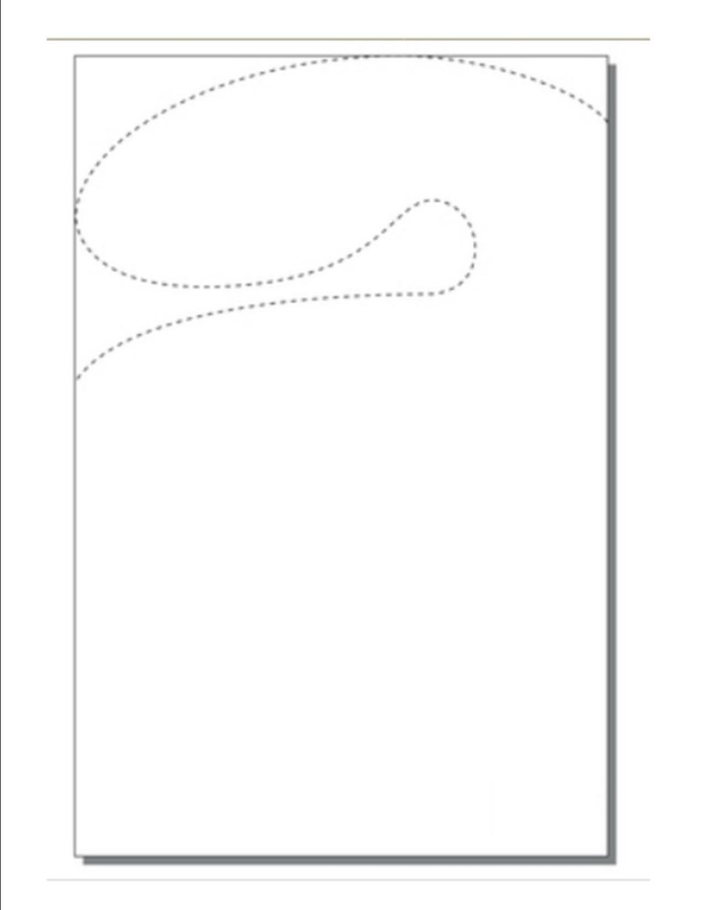 Abstract Die-Cut Door Hangers 7x10.5in 65lb Vellum 250 Sheets-image